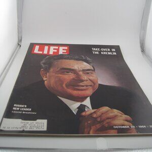 Take Over in the Kremlin Leonid Brezhnev Oct 23 1964 Life Magazine Vintage